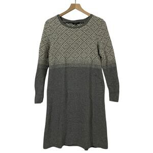 Lafayette148 New York Wool Cashmere Blend Sweater Dress - Gray - Small